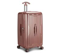 Traveler's Choice Ultimax Maleta rígida de policarbonato con Ruedas, Rosa Rosado, Checked 26-Inch