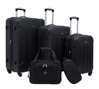 Travelers Club Chicago Hardside - Maleta giratoria expandible, Negro -, 5 Piece Set, Chicago Hardside - Maleta giratoria expandible