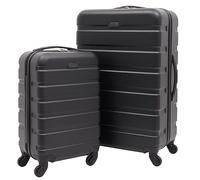 Travelers Club Equipaje Harper, Black, 2 Piece Set, Equipaje Harper