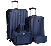 Travelers Club - Juego de 4 Maletas rígidas Midtown, Azul Marino
