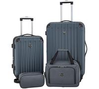 Travelers Club - Juego de 4 Maletas rígidas Midtown, Pizarra