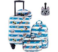 Travelers Club - Juego de 5 Maletas Infantiles, Perro