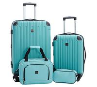 Travelers Club Midtown Hardside - Juego de Equipaje de Viaje de 4 Piezas, Verde Esmeralda, 4-Piece Set, Midtown Hardside - Juego de Equipaje de Viaje de 4 Piezas
