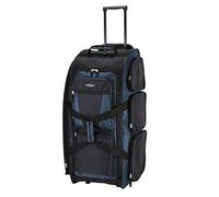Travelers Club Xpedition 30 Inch Multi-Pocket Upright Rolling Duffel Bag, Rivera Blue, 30" Suitcase