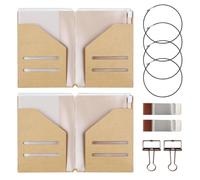 Travelers Notebook Accessories - 2 Pouch Bags & 4 Clips Set