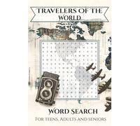 Travelers Of The World: Word Searches with Easy to Read Print about Explore Cities, Countries, Landmarks Around the Globe and More | 4x6inches, 110 ... for Holidays, Great for Travel and Free Times