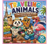 Traveling Animals: Cute Animal Vacation Adventures Filled with Funny Travel Moments, Relaxing Coloring Pages, and Wanderlust Fun