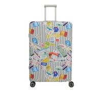 TRAVELITE Accessoires Kofferhülle L, Multi.Color/Tickets Unisex Adultos