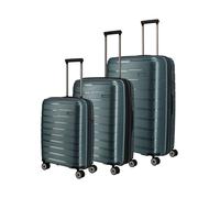 Travelite Air Base 4 ruedas Juego de maletas 3 piezas Con asa expansible azul petróleo