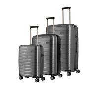 Travelite Air Base 4 ruedas Juego de maletas 3 piezas Con asa expansible gris