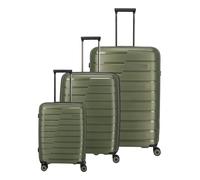 Travelite Air Base 4 ruedas Juego de maletas 3 piezas Con asa expansible verde oliva