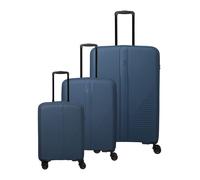Travelite Air Stripe 4 ruedas Juego de maletas 3 piezas Con asa expansible azul