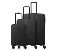 Travelite Air Stripe 4 ruedas Juego de maletas 3 piezas Con asa expansible negro