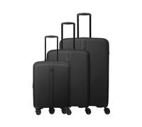 Travelite Air Stripe 4 ruedas Juego de maletas 3 piezas Con asa expansible negro