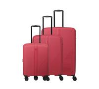 Travelite Air Stripe 4 ruedas Juego de maletas 3 piezas Con asa expansible rojo