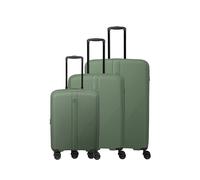 Travelite Air Stripe 4 ruedas Juego de maletas 3 piezas Con asa expansible verde