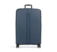 Travelite Air Stripe | Maleta con 4 ruedas | azul | 51x77x29cm | polipropileno