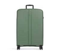 Travelite Air Stripe | Maleta con 4 ruedas | verde | 51x77x29cm | polipropileno