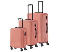 travelite Juego de maletas de 4 ruedas, 3 piezas, tamaños L/M/S, serie de equipaje BALI: carritos de carcasa dura de ABS con cierre de combinación TSA (maleta de equipaje de mano sin TSA)