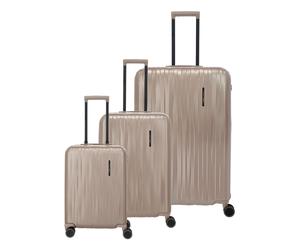 Travelite Barbara Novelty 4 ruedas Juego de maletas 3 piezas Con asa expansible beige