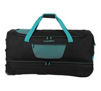 travelite Basics Wheeled Duffle Expandable L Black/Petrol