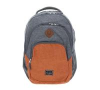 travelite Basics Melange Backpack, 22 Litros (ordinateur portable 15.6 pouces), Gris (Gris Orange)