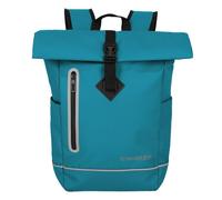 Travelite Rolltop Basic - Mochila impermeable para bicicleta, con cierre enrollable y reflectores, 48 cm, 19 litros, Harbor Blue, Rucksack 48 cm, Mochila impermeable con cierre enrollable