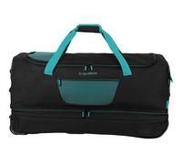 travelite Basics Wheeled Duffle Expandable L Black / Petrol