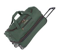 travelite Bolsa de viaje Trolley con ruedas de tamaño mediano, ampliable, BASICS, bolsa enrollable para equipaje blanda con pliegue de expansión, 55 cm, 51 - 64 litros