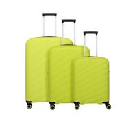 Travelite Burano 4 ruedas Juego de maletas 3 piezas Con asa expansible verde