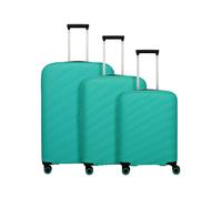 Travelite Burano 4 ruedas Juego de maletas 3 piezas Con asa expansible verde