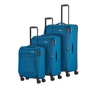 Travelite Chios 4 ruedas Juego de maletas 3 piezas Con asa expansible azul