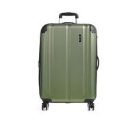 travelite Maletín rígido Grande, Ampliable, 4 Ruedas, City, Trolley con Superficie Resistente a los arañazos, Cierre TSA, Pliegue elástico, 77 cm, 113-124 litros