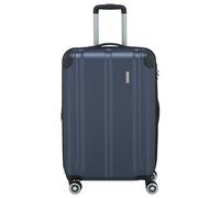 travelite Funda rígida de tamaño Mediano, Ampliable, 4 Ruedas, City, Trolley con Superficie Resistente a los arañazos, Cierre TSA, Pliegue elástico, 68 cm, 78-86 litros