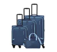 Travelite Corsiica 4 ruedas Juego de maletas 4 piezas azul
