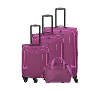 Travelite Corsiica 4 ruedas Juego de maletas 4 piezas fucsia