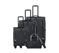 Travelite Corsiica 4 ruedas Juego de maletas 4 piezas negro