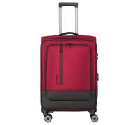 Travelite Crosslite - Trolley de 4 ruedas M 66 cm expandible (red)