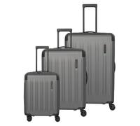 Travelite Dynamiic 4 ruedas Juego de maletas 3 piezas con pliegue de expansión gris