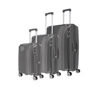 Travelite Elvaa 4 ruedas Juego de maletas 3 piezas Con asa expansible gris