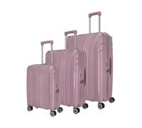Travelite Elvaa 4 ruedas Juego de maletas 3 piezas Con asa expansible rosa