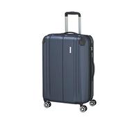 travelite Funda rígida de tamaño Mediano, Ampliable, 4 Ruedas, City, Trolley con Superficie Resistente a los arañazos, Cierre TSA, Pliegue elástico, 68 cm, 78-86 litros