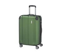 travelite Funda rígida de tamaño Mediano, Ampliable, 4 Ruedas, City, Trolley con Superficie Resistente a los arañazos, Cierre TSA, Pliegue elástico, 68 cm, 78-86 litros