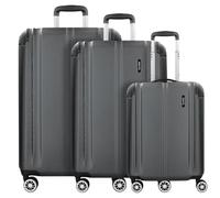 travelite Juego de Maletas rígidas L/M/S, 4 Ruedas, City, Equipaje de Mano Talla S, Maletas con Superficie Resistente a los arañazos, Cierre TSA y Pliegue de expansión (Excepto Talla S)