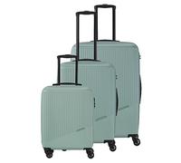 travelite Juego de maletas de 4 ruedas, 3 piezas, tamaños L/M/S, serie de equipaje BALI: carritos de carcasa dura de ABS con cierre de combinación TSA (maleta de equipaje de mano sin TSA)