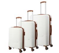 travelite Juego de maletas de 4 ruedas, 3 piezas, tamaños L/M/S, serie de equipaje BALI: carritos de carcasa dura de ABS con cierre de combinación TSA (maleta de equipaje de mano sin TSA)