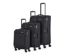 travelite Juego de maletas de 4 ruedas soft shell, tallas L/M/S, juego de trolley de la serie CHIOS con un aspecto atemporal, el equipaje cumple con las dimensiones del equipaje de cabina de la IATA