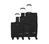 Travelite Kick Off 4 ruedas Juego de maletas 3 piezas Con asa expansible negro