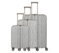 Travelite Lascana 4 ruedas Juego de maletas 3 piezas plateado
