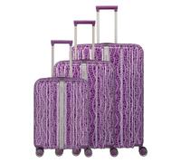 Travelite Lascana 4 ruedas Juego de maletas 3 piezas púrpura